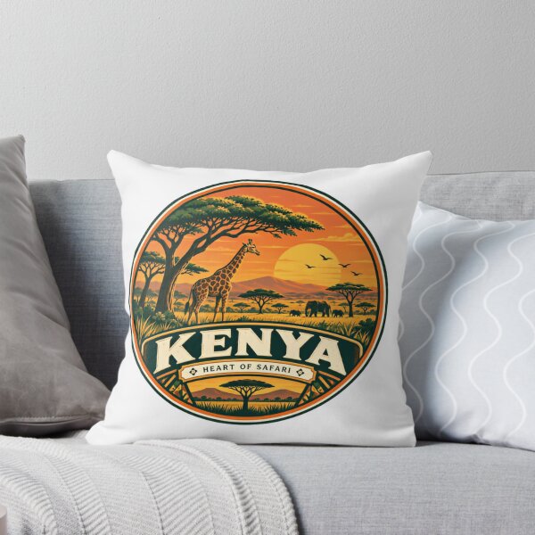 Item preview, Kenya Heart Of Safari African Wildlife Travel Explorer designed and sold by Simsimah26Parks.