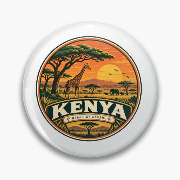 Item preview, Kenya Heart Of Safari African Wildlife Travel Explorer designed and sold by Simsimah26Parks.