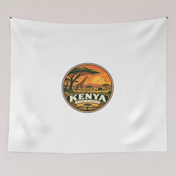 Item preview, Kenya Heart Of Safari African Wildlife Travel Explorer designed and sold by Simsimah26Parks.