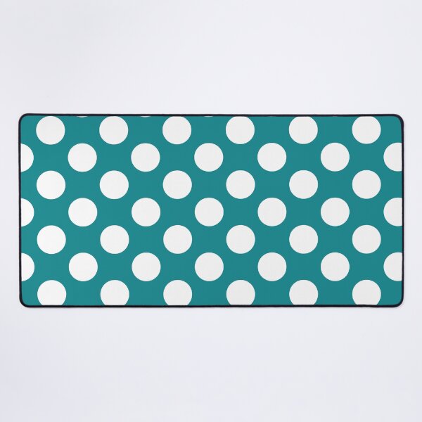 Item preview, Large white polka dots on teal designed and sold by Nolan6.