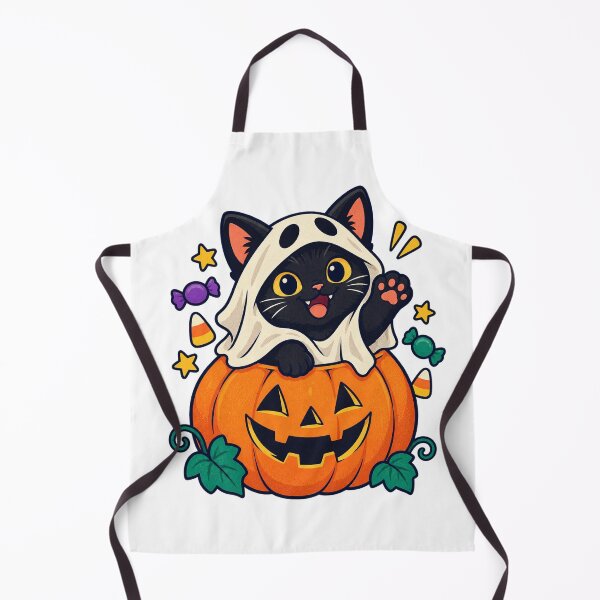 Item preview, Cute Ghost Cat Halloween Pumpkin designed and sold by SomeBoss.