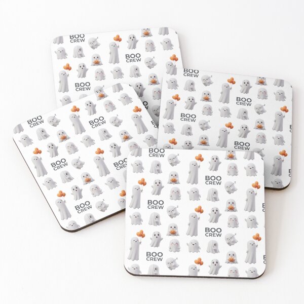 Item preview, Cute Ghost 3D Boo Crew Kawaii Spooky Season Set designed and sold by Osmose-Studio.