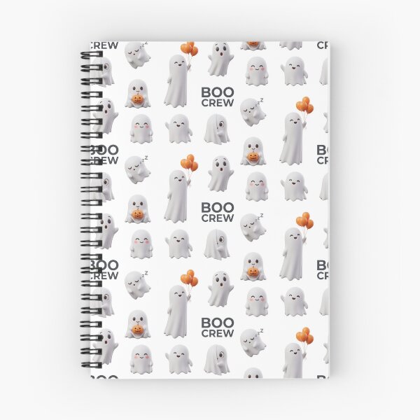 Item preview, Cute Ghost 3D Boo Crew Kawaii Spooky Season Set designed and sold by Osmose-Studio.