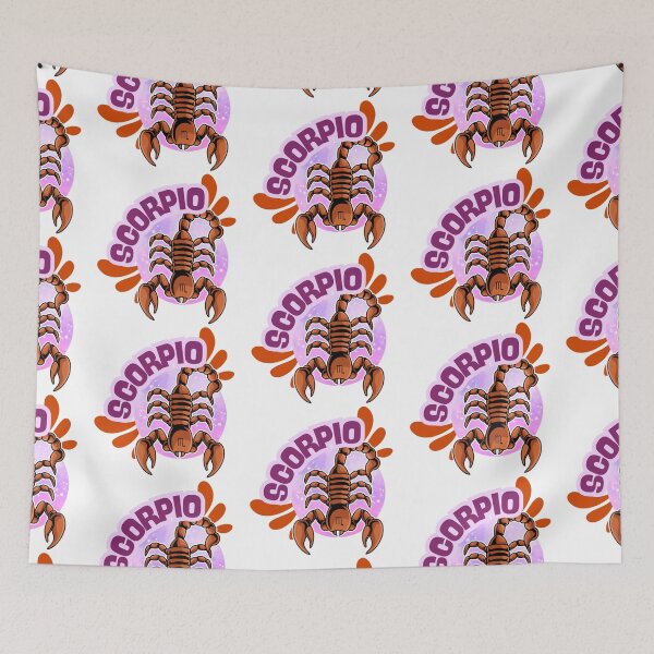 Item preview, Scorpio- orange & pink scorpion designed and sold by priyankajustine.