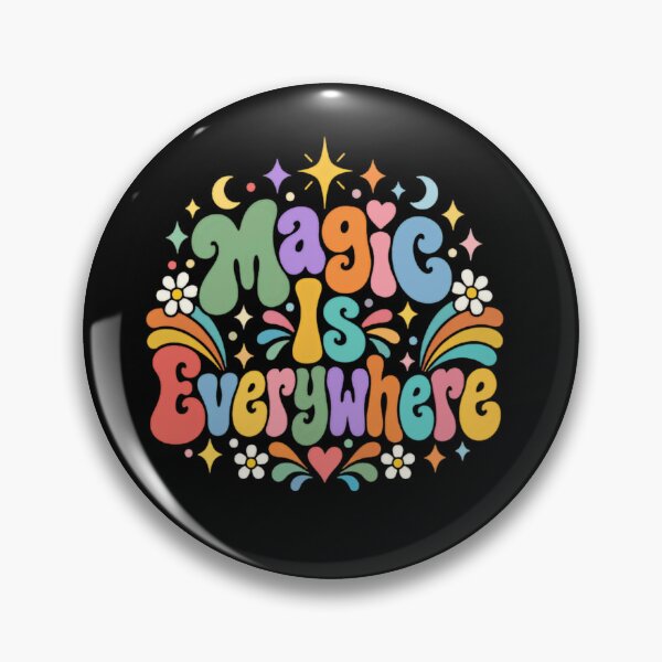 Item preview, Magic Is Everywhere Positive Optimism Retro 70s Good Vibes designed and sold by JonesFlora2025.