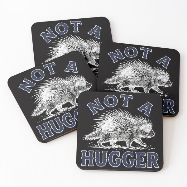 Item preview, Copy of Copy of Not A Hugger, Funny Porcupine, Antisocial Joke Vintage Style Funny designed and sold by w66aboo.