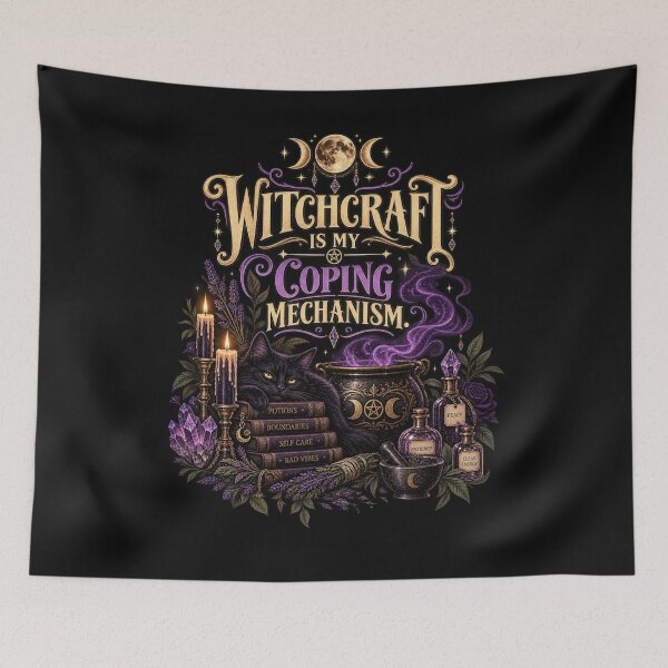 Item preview, Witchcraft is my Coping Mechanism. designed and sold by Velthorne Threads.