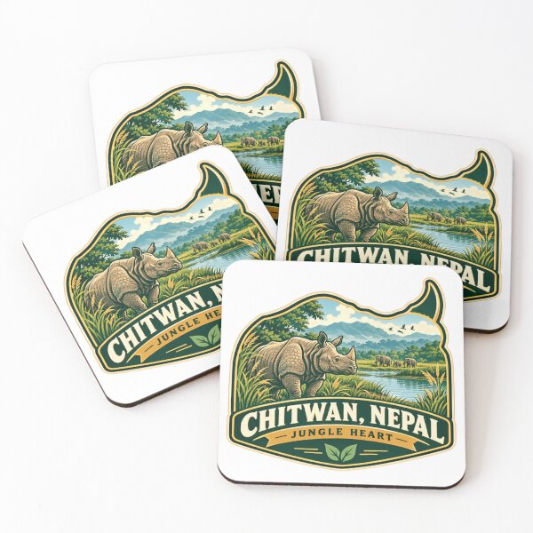Item preview, Chitwan Nepal Jungle Heart Rhinoceros Wildlife Traveler Souvenir designed and sold by Simsimah26Parks.
