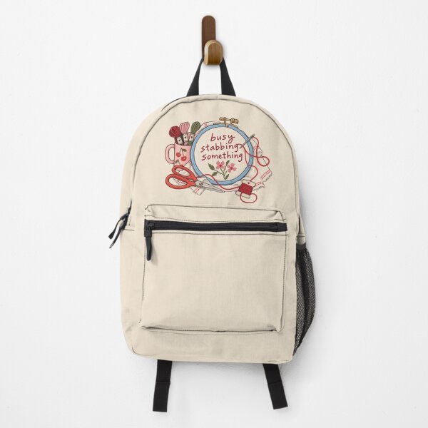 Item preview, Busy Stabbing Something – Funny Embroidery & Needlepoint Lover Design designed and sold by SnugbugStudios.