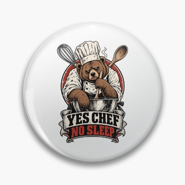 Item preview, Bear Chef – Yes Chef No Sleep designed and sold by Univers-shop.