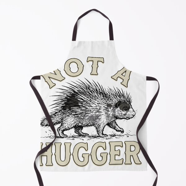 Item preview, Not A Hugger, Funny Porcupine, Antisocial Joke Vintage Style Funny designed and sold by w66aboo.