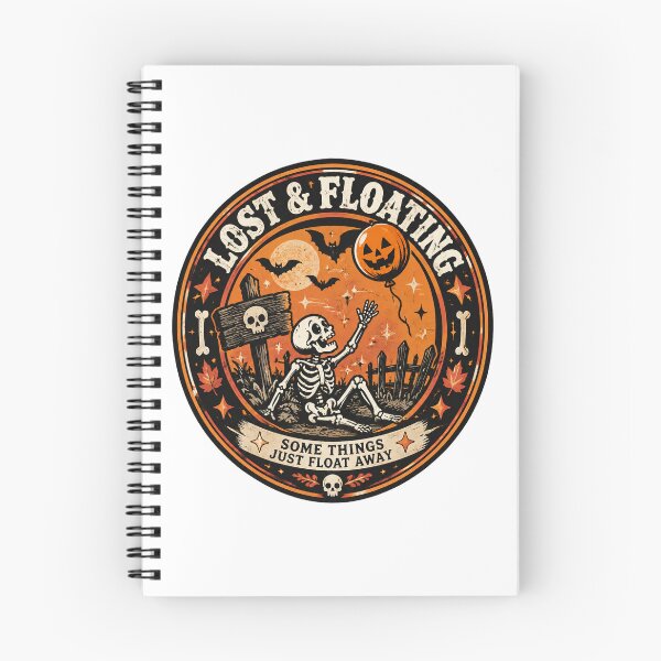 Item preview, Skeleton Holding Lost Balloon Funny Dark Humor Illustration designed and sold by sKetch Art.co.