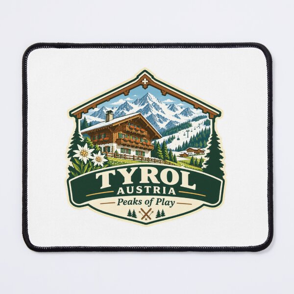 Item preview, Tyrol Austria Peaks Of Play Alpine Ski Travel Souvenir designed and sold by Simsimah26Parks.
