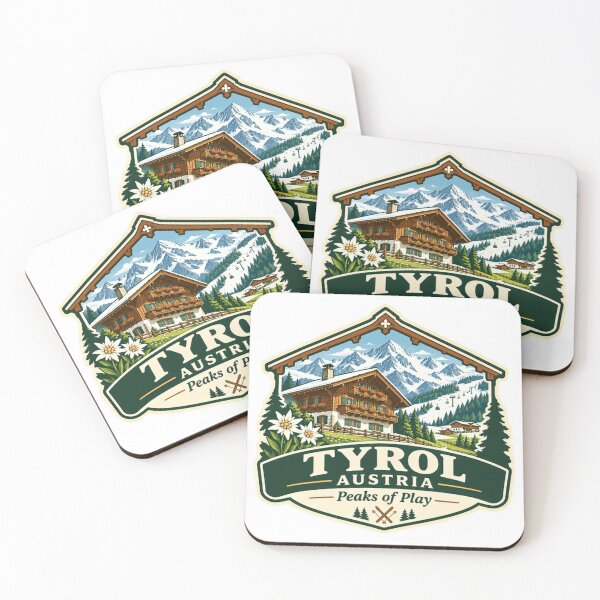 Item preview, Tyrol Austria Peaks Of Play Alpine Ski Travel Souvenir designed and sold by Simsimah26Parks.