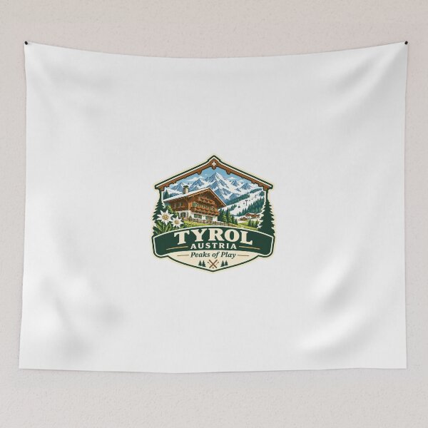 Item preview, Tyrol Austria Peaks Of Play Alpine Ski Travel Souvenir designed and sold by Simsimah26Parks.