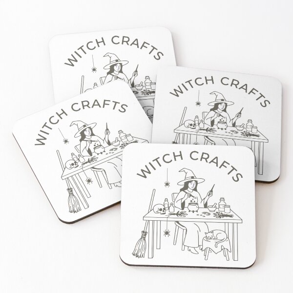 Item preview, Witch Crafts Funny Halloween Witch Line Art T-Shirt designed and sold by NUSA NIPA.