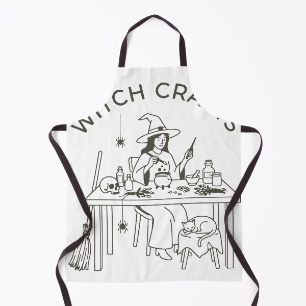 Item preview, Witch Crafts Funny Halloween Witch Line Art T-Shirt designed and sold by NUSA NIPA.