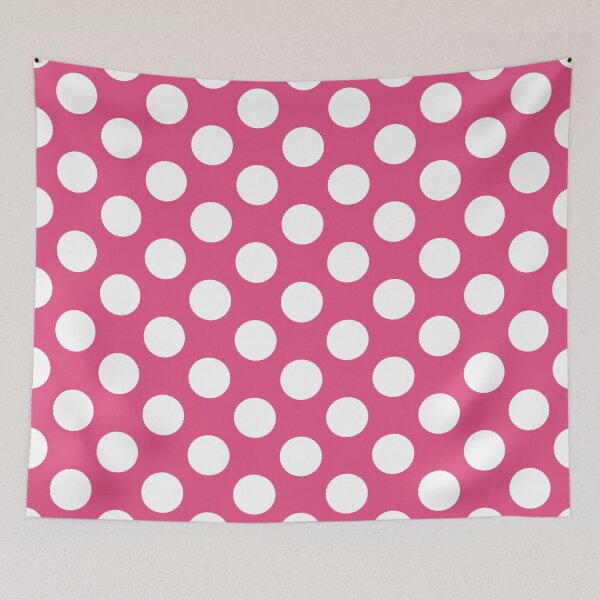 Item preview, Large white polka dots on pink designed and sold by Nolan6.