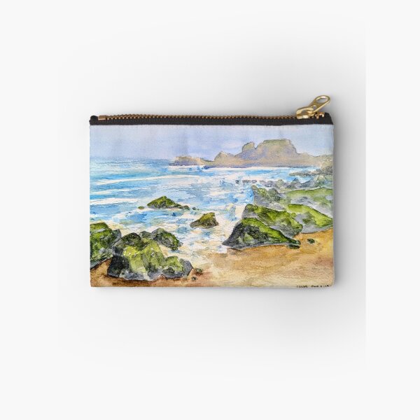 Artikelvorschau, Long Strand Strand in der Grafschaft Cork, Original-Aquarell entworfen und verkauft von Art-By-Rosalind.