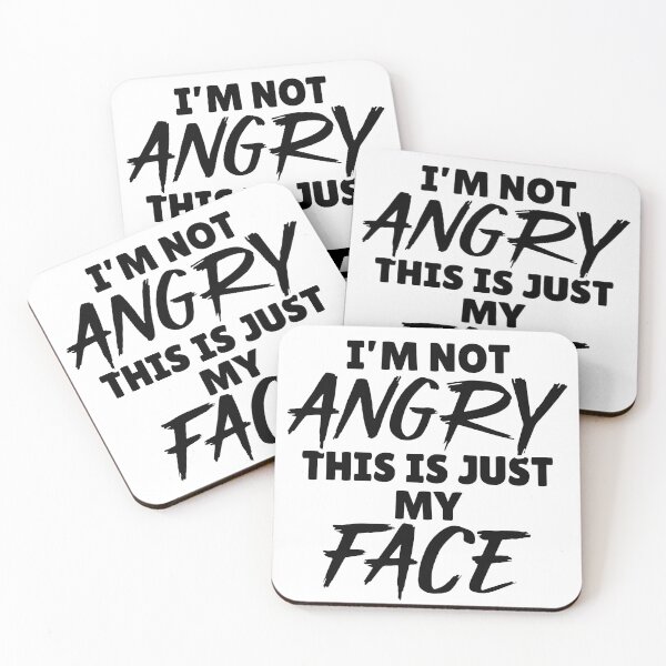 Item preview, I’m not angry, this is just my face designed and sold by ClarissaDoodles.