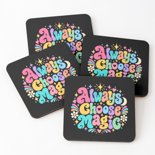 Item preview, Always Choose Magic Positive Vibes Inspirational Quote Believer Dreamer designed and sold by RetroMini2026.
