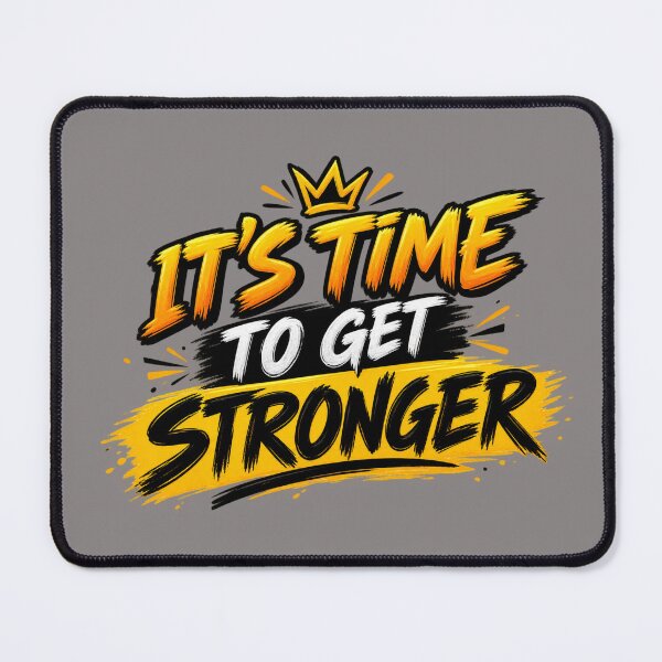 Item preview, Time To Get Stronger Typography designed and sold by ShivCraftStudio.