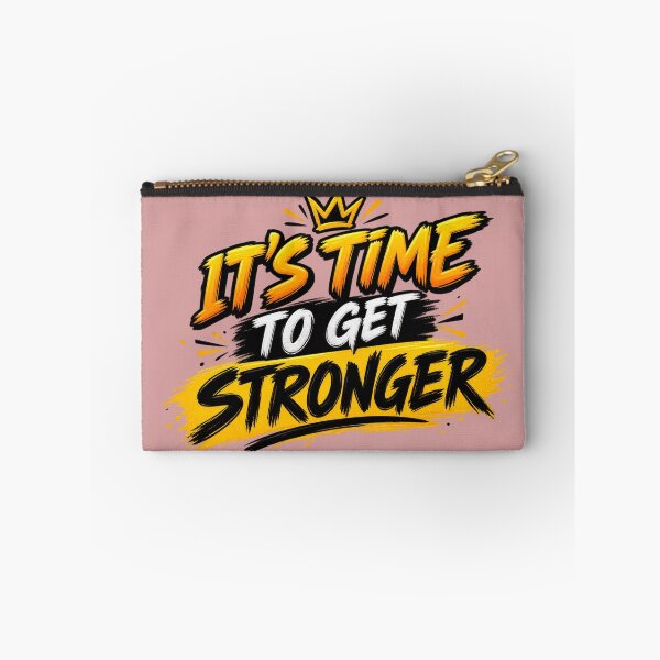 Item preview, Time To Get Stronger Typography designed and sold by ShivCraftStudio.