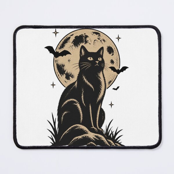 Item preview, The Cure Cat Moon Alt Indie Rock Band Inspired Design Perfect Gift for Cat Lovers designed and sold by sKetch Art.co.
