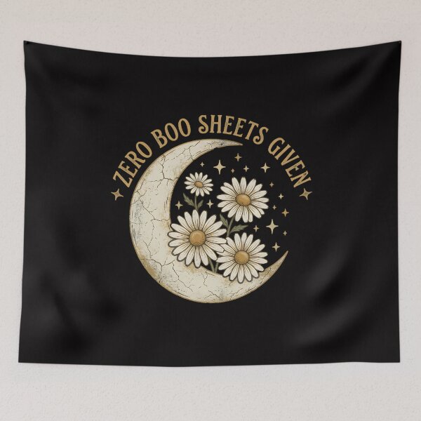 Item preview, Zero Boo Sheets Given Funny Halloween Ghost Retro Vintage Quote designed and sold by w66aboo.