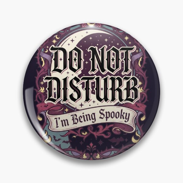 Item preview, Do Not Disturb I'm Being Spooky Vintage Gothic Moon and Bats Aesthetic designed and sold by Pick&Grin.