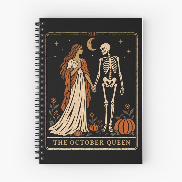 Item preview, The October Queen Vintage Halloween Skeleton Tarot Card designed and sold by darriahad.