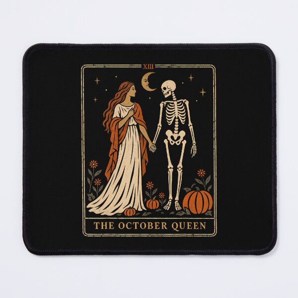 Item preview, The October Queen Vintage Halloween Skeleton Tarot Card designed and sold by darriahad.