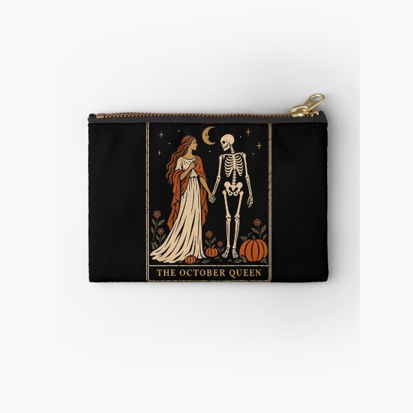 Item preview, The October Queen Vintage Halloween Skeleton Tarot Card designed and sold by darriahad.