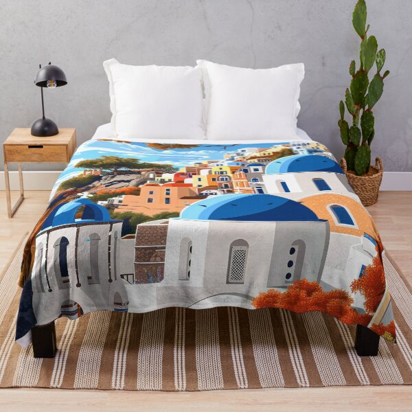 Item preview, Santorini Island Greece Breathtaking Cliffside Scenic Digital Art  designed and sold by DEC02.