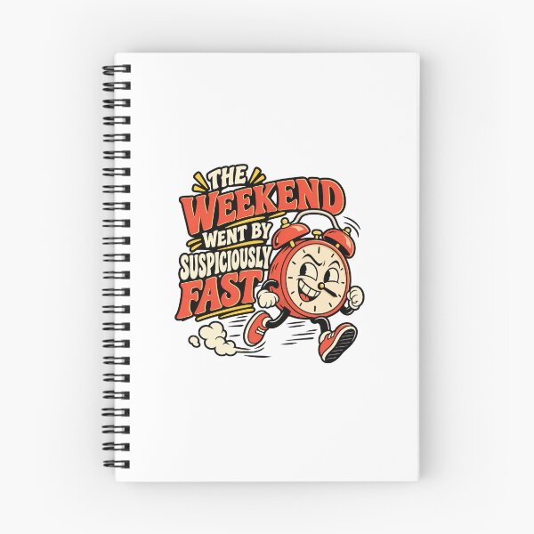 Item preview, The Weekend Went By Suspiciously Fast – Funny Clock designed and sold by InspireHerTribe.