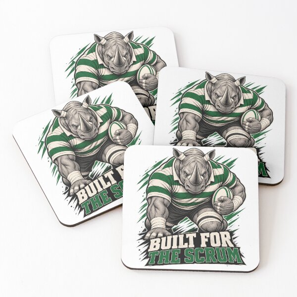 Item preview, Rugby Rhino – Built for the Scrum designed and sold by Univers-shop.