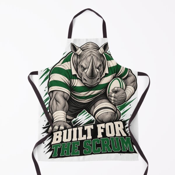 Item preview, Rugby Rhino – Built for the Scrum designed and sold by Univers-shop.