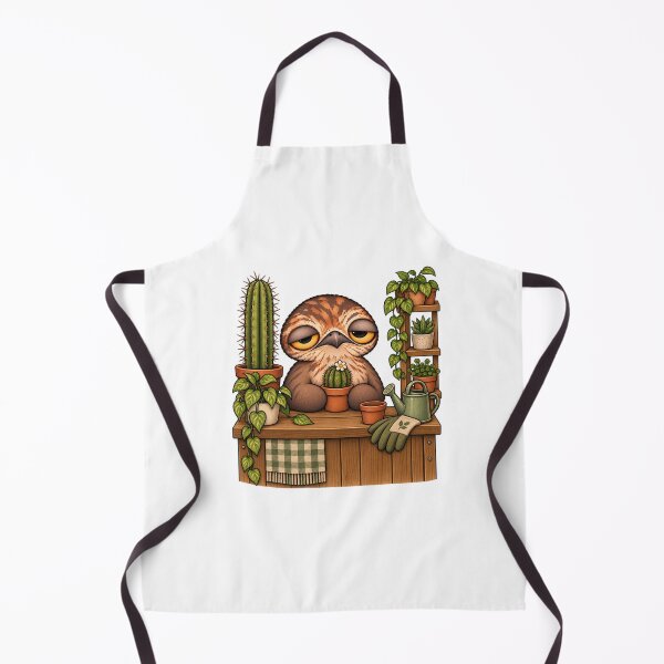 Item preview, Sleepy Potoo Bird Gardener | Cute Cactus Plant Lover Botanical Art designed and sold by MrDev.