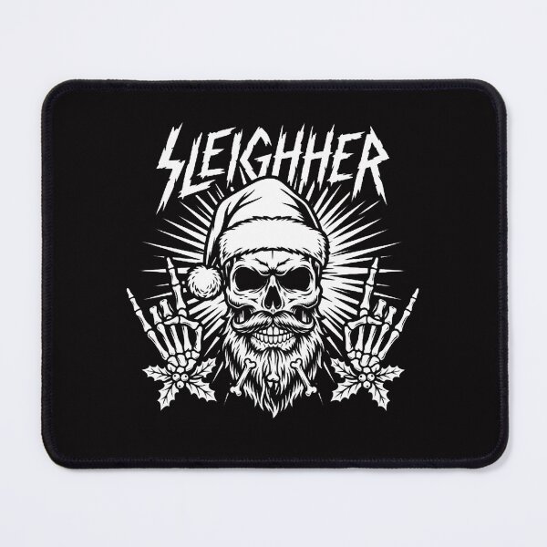 Item preview, Sleigher Santa Claus Rock On Goth Heavy Metal Christmas Quote designed and sold by w66aboo.