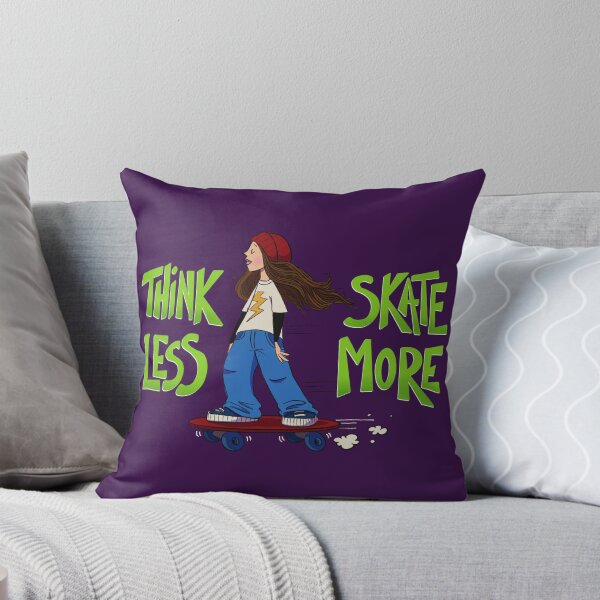Item preview, Think Less Skate More designed and sold by VaniTee Fair.