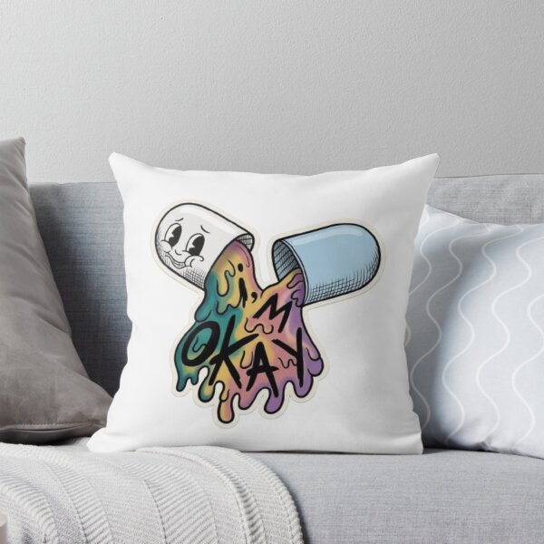 Item preview, Vintage I'm Okay Pill Melting Vintage Cartoon Art designed and sold by RisingSunStyle.