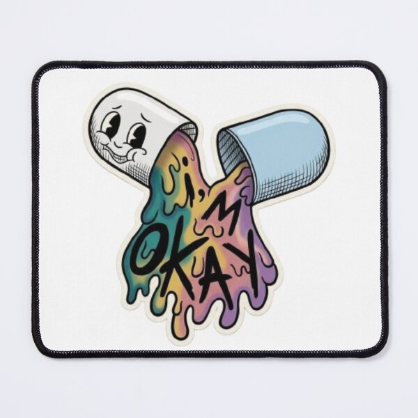Item preview, Vintage I'm Okay Pill Melting Vintage Cartoon Art designed and sold by RisingSunStyle.