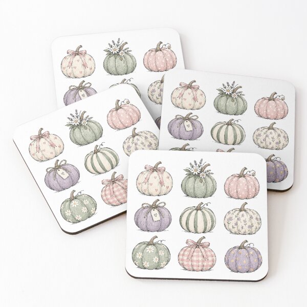 Item preview, Nine Cute Autumn Pumpkins – Soft Watercolor Fall Collection designed and sold by Verycutethings.