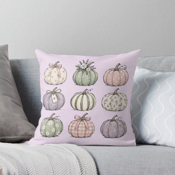Item preview, Nine Cute Autumn Pumpkins – Soft Watercolor Fall Collection designed and sold by Verycutethings.