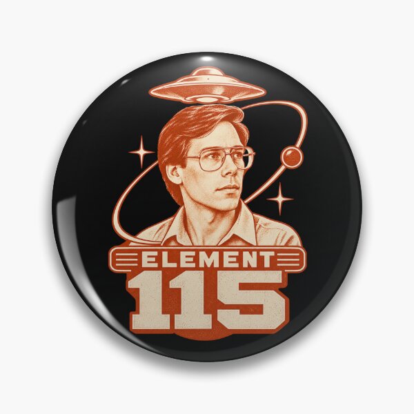 Item preview, Element 115 - Bob Lazar Retro UFO Portrait designed and sold by thefreezoneart.