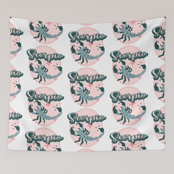 Item preview, Scorpio- blue & pink scorpion  designed and sold by priyankajustine.