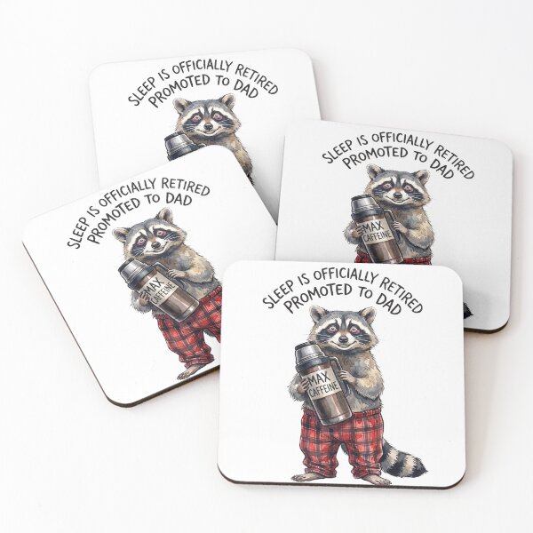 Item preview, Café de mapache para papás primerizos designed and sold by Tiffany Roy.