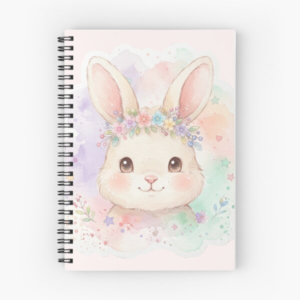 Item preview, Pastel Kawaii Bunny Floral Crown Coffee Mug & Cute Rabbit Sticker designed and sold by Miming.