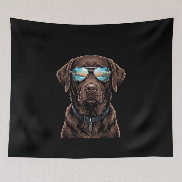 Item preview, Chocolate Labrador Sunglasses Beach Summer designed and sold by Loona97.