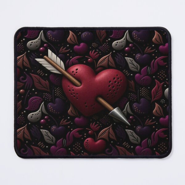 Item preview, 3D Gothic Pierced Heart with Arrow Dark Romance designed and sold by Breezes-of-Ida.